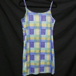 REAL CLOTHING COMPANY | large | Check Spaghetti Strap Midi Dress
